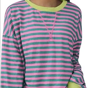 Striped Crewneck Sweatshirt
